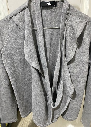 adL Gri Kadın hırka ceket - Görsel 2