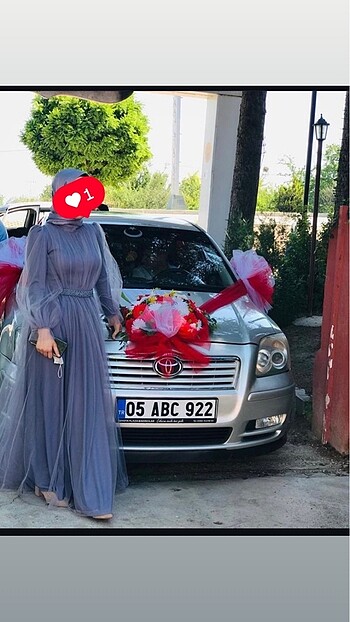 s Beden Tesettür tül abiye elbise