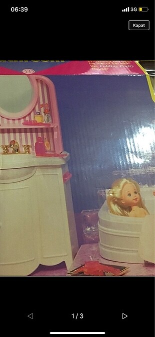Barbie Banyo takımı (vintage ürün)
