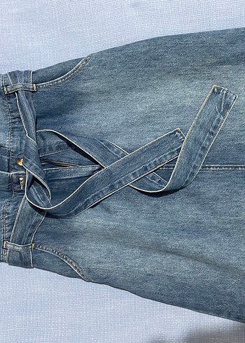 Diğer Düğmeli Mavi Kadın Denim Ceket