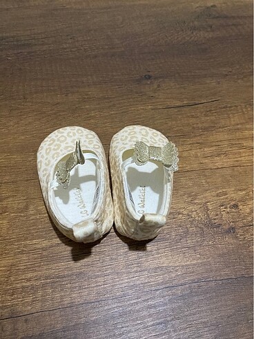 LC Waikiki Kız bebek leopar desenli babet