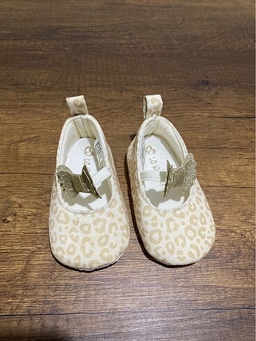 18 Beden Kız bebek leopar desenli babet