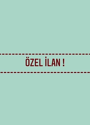 ÖZEL İLAN