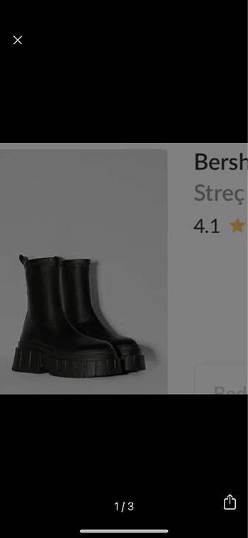 bershka yuksek taban bot