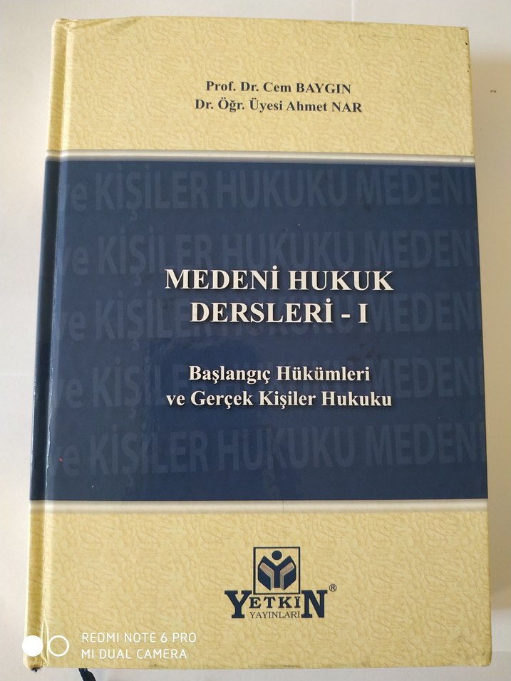 Medeni Hukuk Dersleri - I Başlangıç ve Gerçek Kişiler - Görsel 2