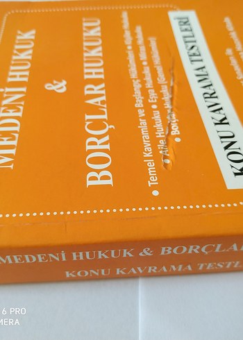 Beden Medeni Hukuk & Borçlar Hukuku Konu Kavrama Testleri