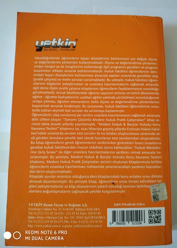 Medeni Hukuk & Borçlar Hukuku Konu Kavrama Testleri - Görsel 7