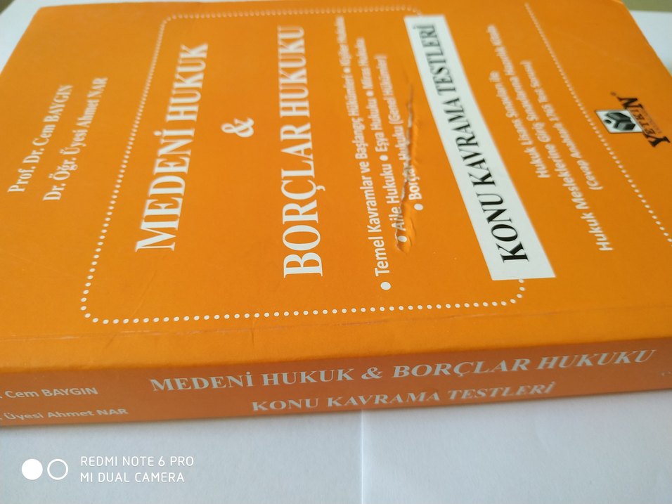 Medeni Hukuk & Borçlar Hukuku Konu Kavrama Testleri - Görsel 3
