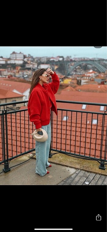 s Beden Zara yun karisimli bomber ceket