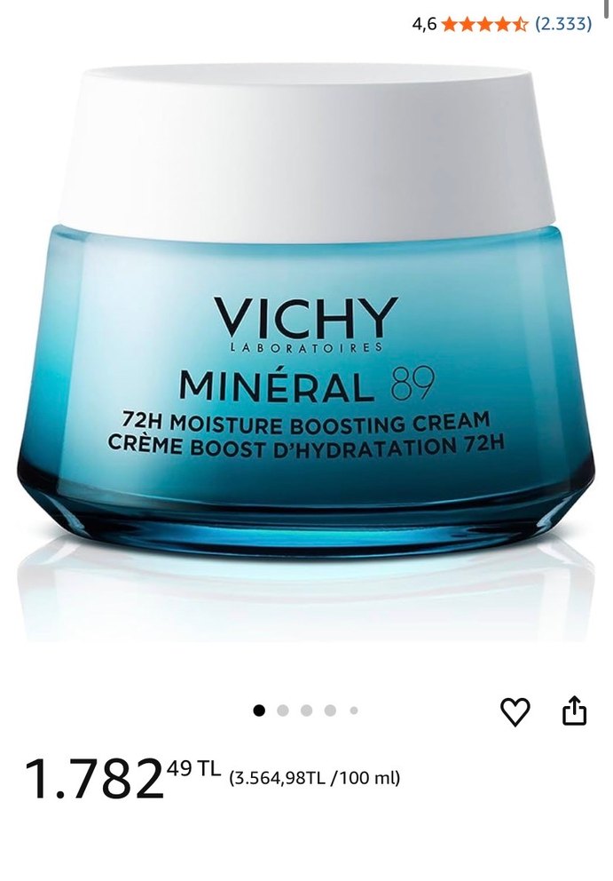 Vichy Mineral 89 Nemlendirici Krem 50 ml - Görsel 2