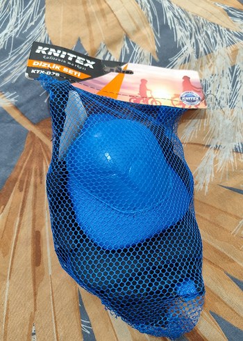 Mavi Plastik Motosiklet Dizlikleri Velcro Bantlı - Görsel 2