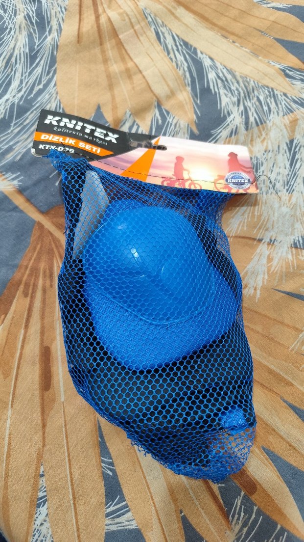 Mavi Plastik Motosiklet Dizlikleri Velcro Bantlı - Görsel 2