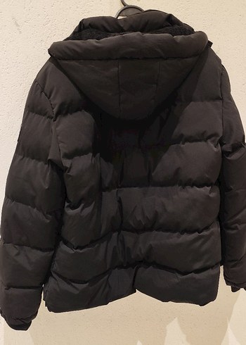 erkek Siyah Fermuarlı Kısa Kış Montu - Görsel 2