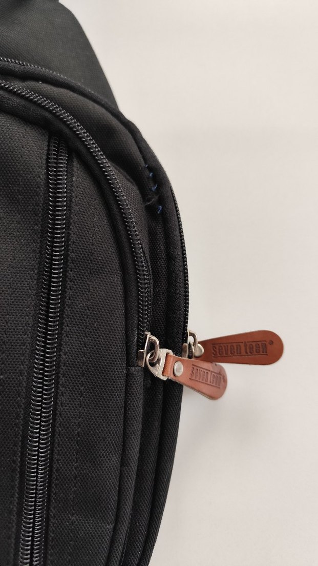 Siyah Deri  erkek Çapraz Çanta - Görsel 2