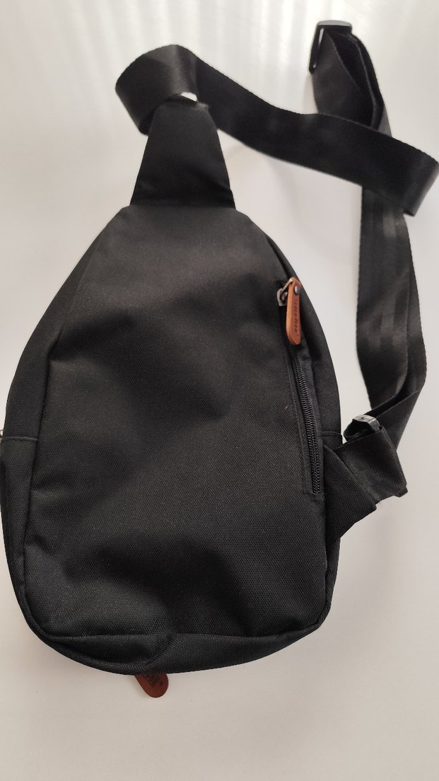 Siyah Deri  erkek Çapraz Çanta - Görsel 4