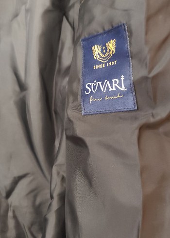 Düğmeli  siyahErkek Kaban - Görsel 3