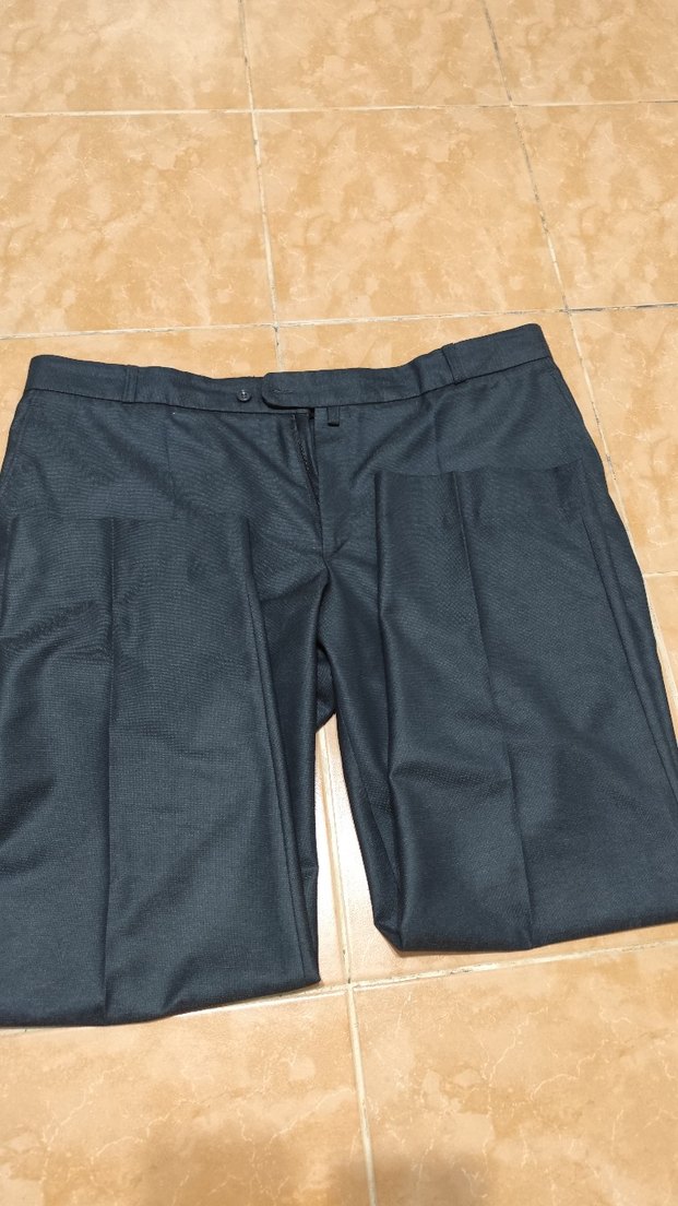 Siyah Erkek Kemerli Regular Fit Pantolon - Görsel 3