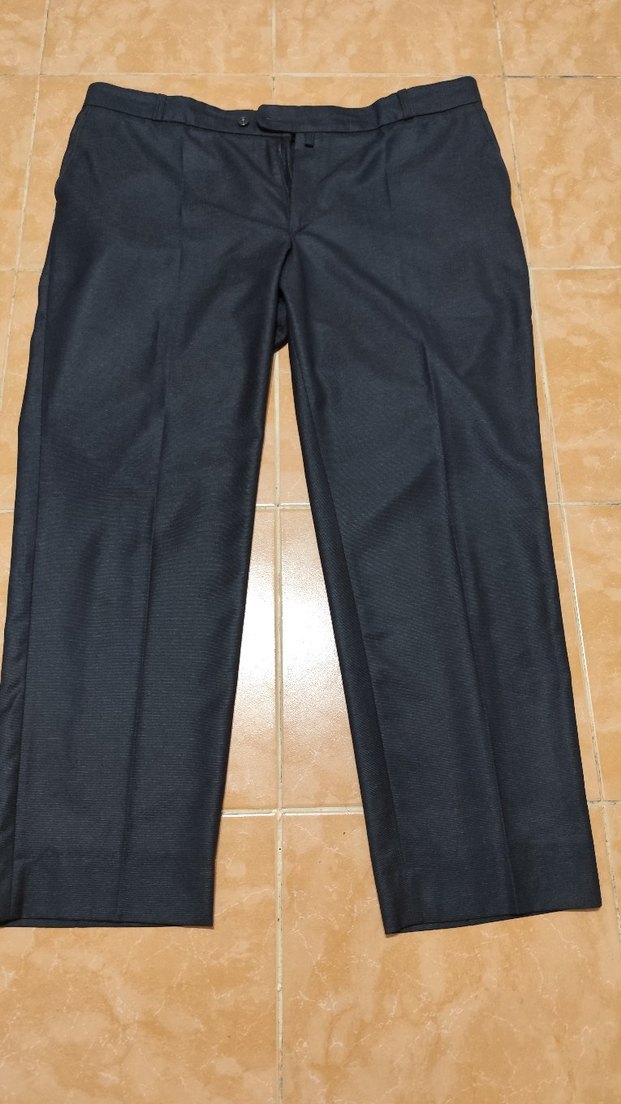Siyah Erkek Kemerli Regular Fit Pantolon - Görsel 4