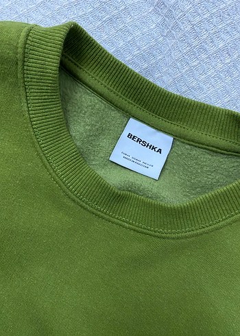 m Beden Kadın Haki Renk Oversize Sweatshirt