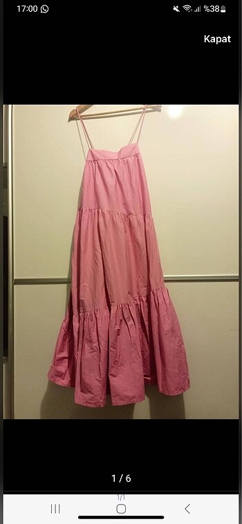 Pembe elbise
