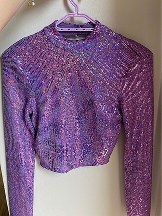 Bershka lila crop
