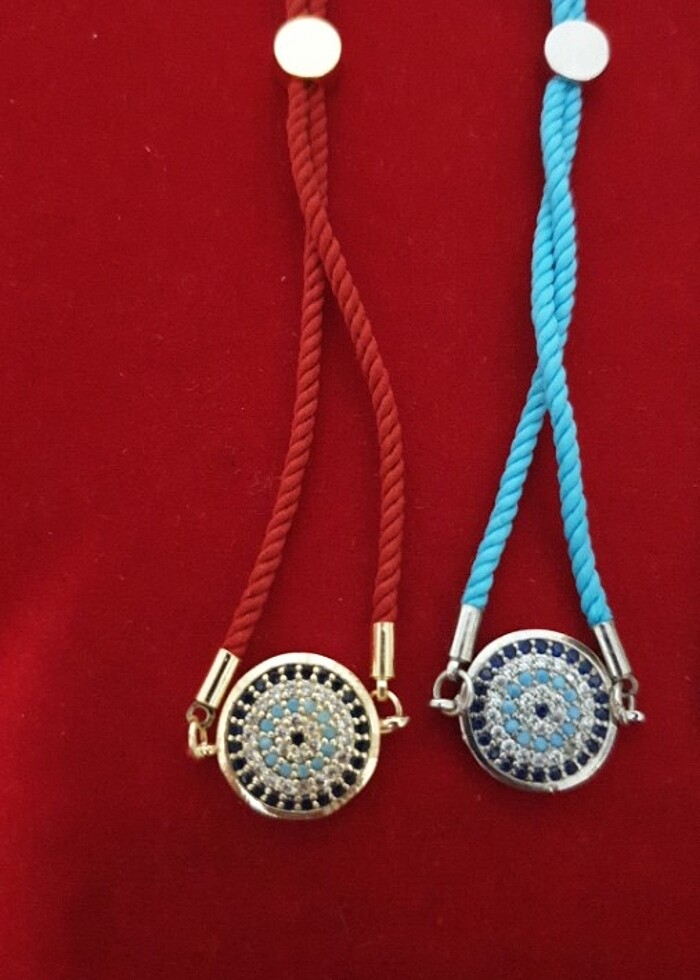 Nazar boncuklu ipli bileklik - Görsel 2