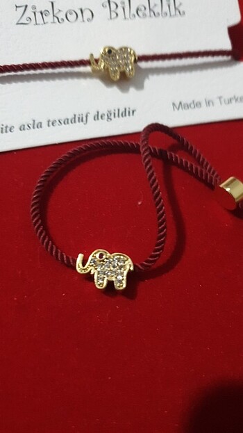 Taşlı fil desenli bileklik - Görsel 2
