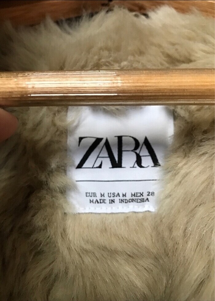 Zara kürklü mont - Görsel 4