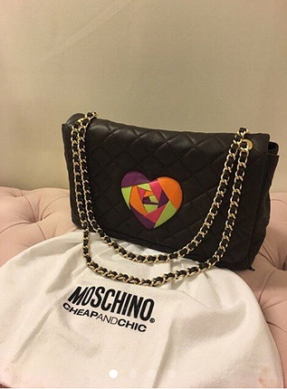 xl Beden Moschino markanın chanel model çantası
