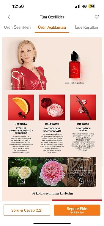 Giorgio Armani Si Passione Eclat 100 ml kadın parfüm - Görsel 7