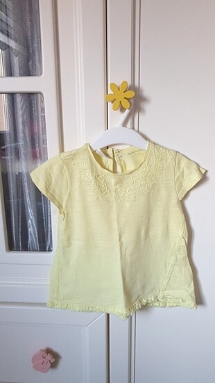 Zara Baby Kız Çocuk Sarı Tshirt 2-3 Yaş 98 cm