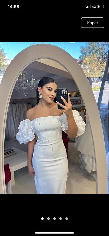 m Beden beyaz Renk Nişan söz nikah elbisesi