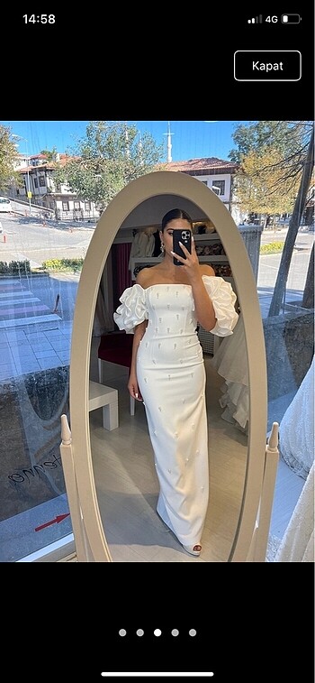 m Beden beyaz Renk Nişan söz nikah elbisesi