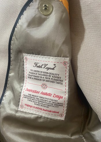 Bej Düğmeli Erkek Takım Elbise - Modern Klasik - Görsel 3