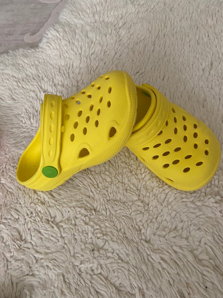 Sarı Erkek Çocuk Cırt Cırtlı Terlik - Görsel 2