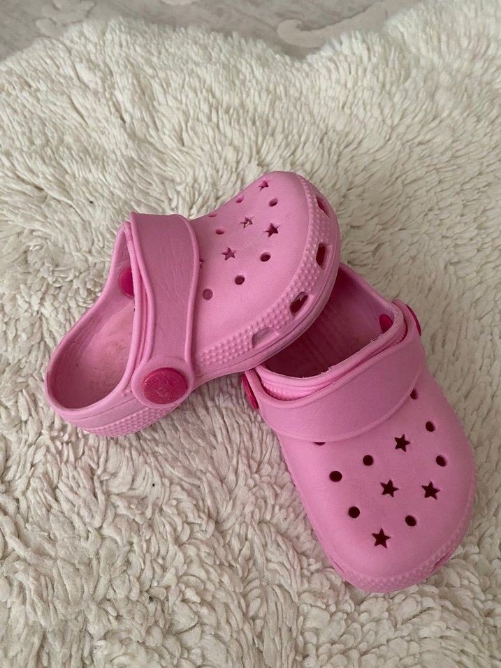 Kız Çocuk Pembe Cırt Cırtlı Terlik - Görsel 2