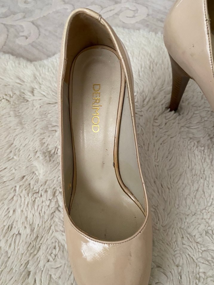 Bej Kadın Stiletto Topuklu Ayakkabı - Görsel 2