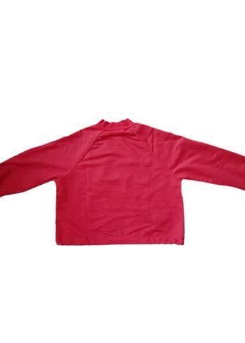 Kırmızı Yarım Balıkçı Sweatshirt