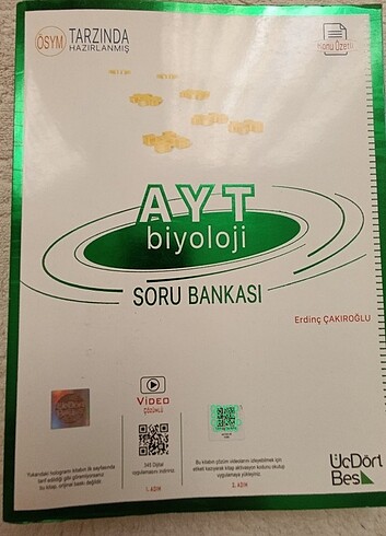 ÜçDörtBeş Ayt Biyoloji Soru bankası 