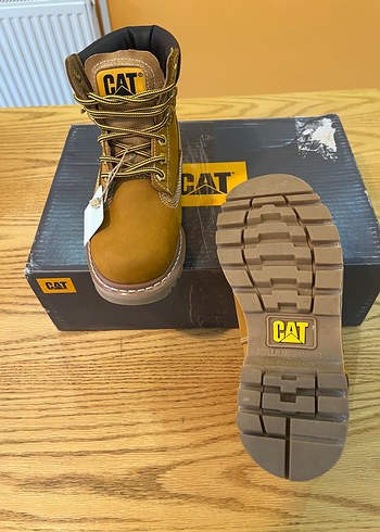 Sarı Süet Cat kadın Bot/kutulu %100 orjinal- fırsat ürün - Görsel 4