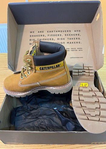 Sarı Süet Cat kadın Bot/kutulu %100 orjinal- fırsat ürün - Görsel 2