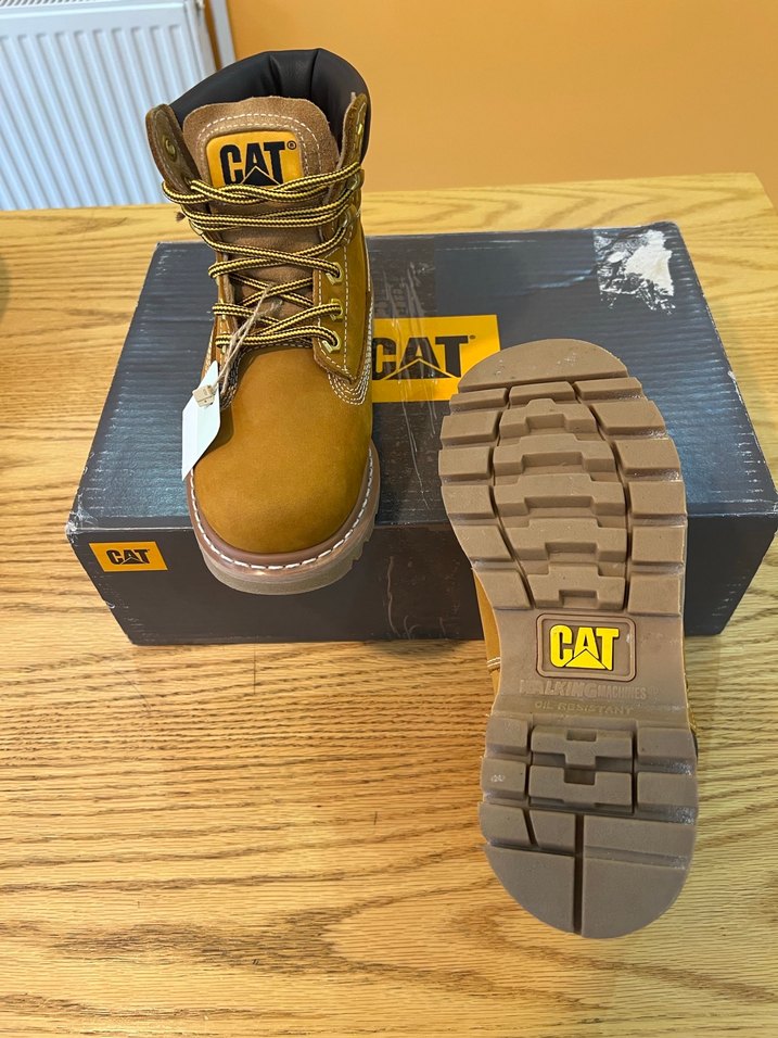 Sarı Süet Cat kadın Bot/kutulu %100 orjinal- fırsat ürün - Görsel 4