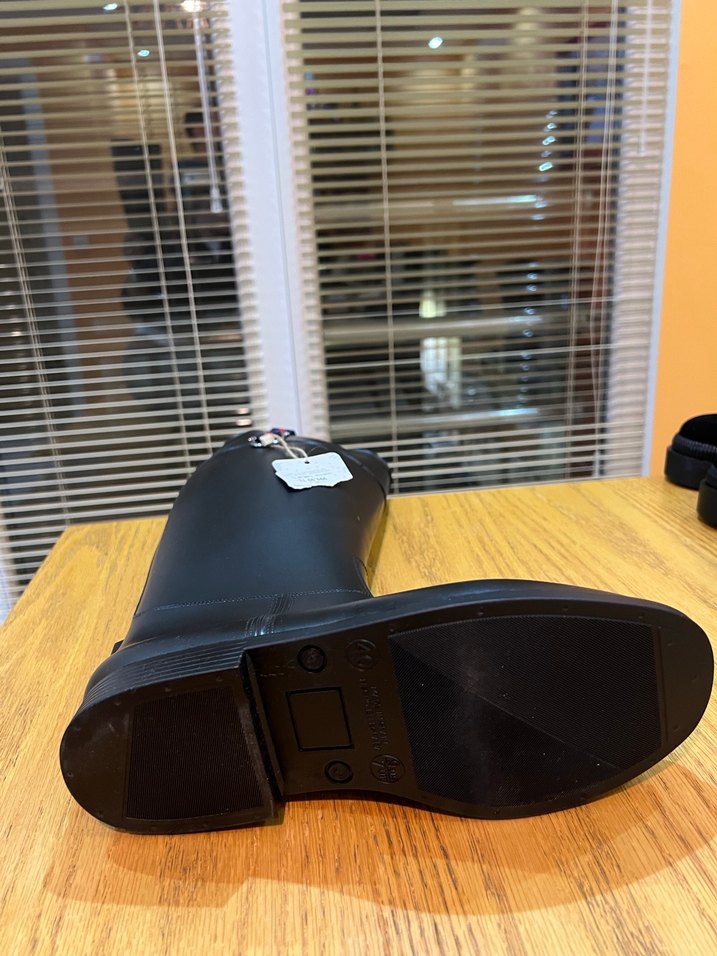 İgor Siyah Tokalı Dizüstü Lastik Çizme - Görsel 3