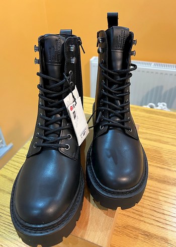 Pull&bear Deri Siyah Erkek Bot - Görsel 3