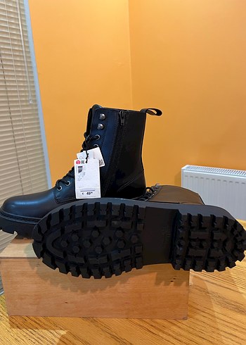 Pull&bear Deri Siyah Erkek Bot - Görsel 4