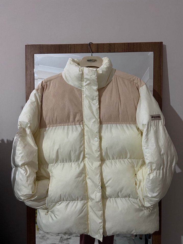 Dıscovery ekru-bej Kadın Kışlık Mont - Görsel 5