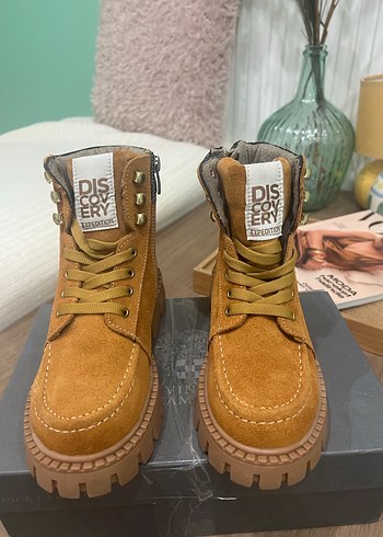 Dıscovery Süet kız çocuk Botları, unisex kullanıma uygundur - Görsel 2