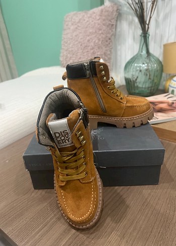 Dıscovery Süet kız çocuk Botları, unisex kullanıma uygundur - Görsel 4