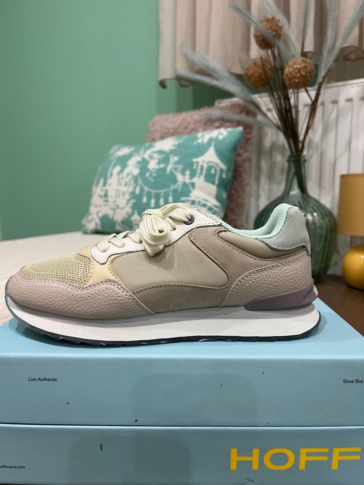 Bej HOFF deri , baskı tabalı Kadın Spor Ayakkabı - Görsel 4