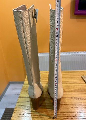 Derimod Bej Deri Kadın çizme - Görsel 6